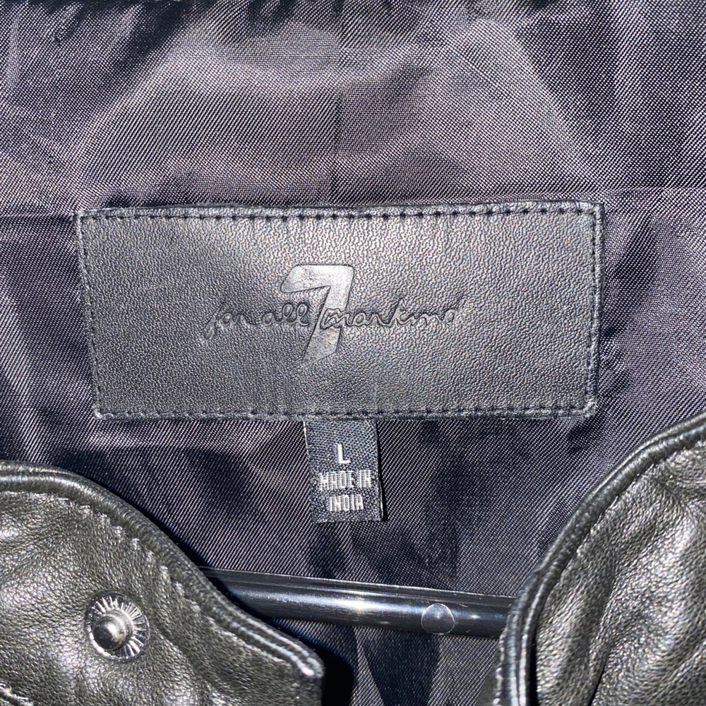 7 For all mankind genuine leather jacket